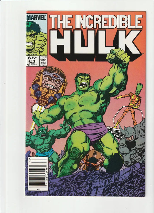 The Incredible Hulk 314 Marvel Comics 1985