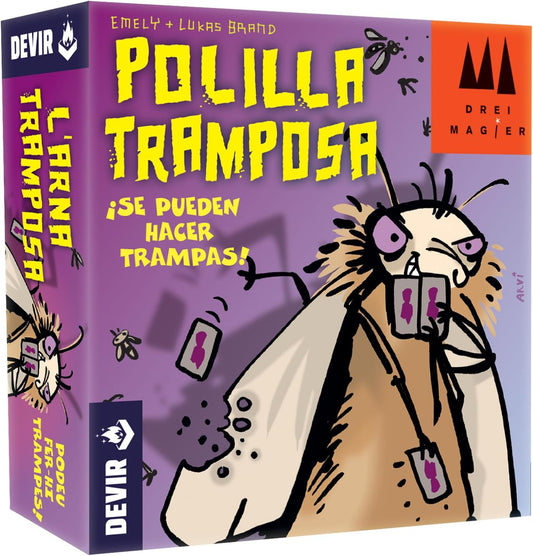Polilla Tramposa , Juego de mesa con cartas 2 a 5 Jugadores