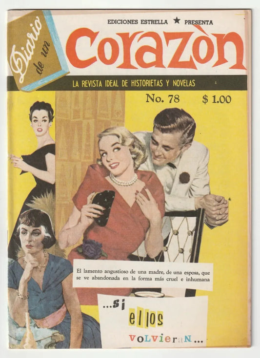 Diario De Un Corazon #78 Fotonovela Cómic Mexico 60´s