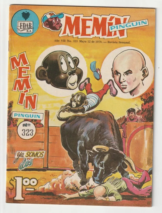 Memin Pinguin #323 Cómic Antiguo Mexicano 1970