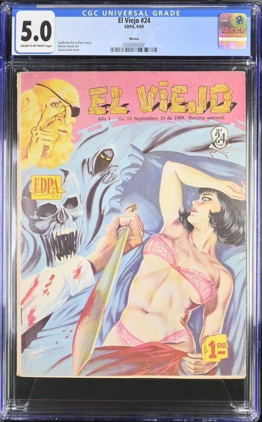 El Viejo #24 Cgc 5.0 Cómic De Terror Antiguo 1969