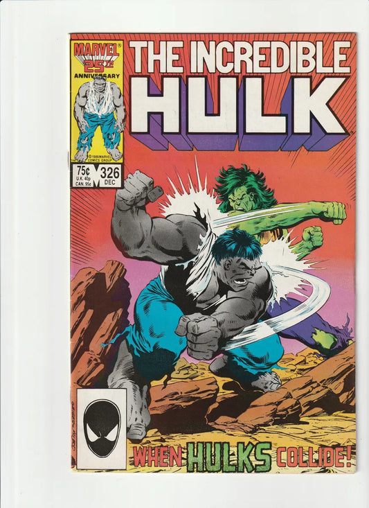 The Incredible Hulk 326 Marvel Comics 1986