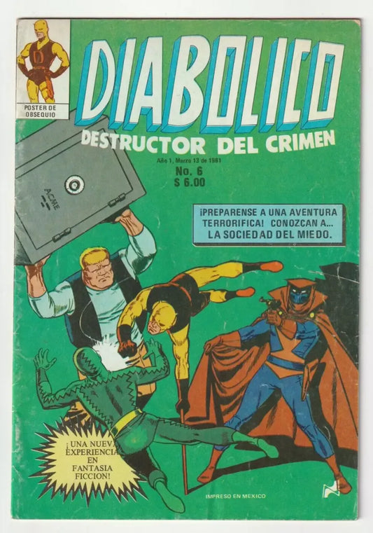 Diabolico #6 Novedades Cómic Antiguo