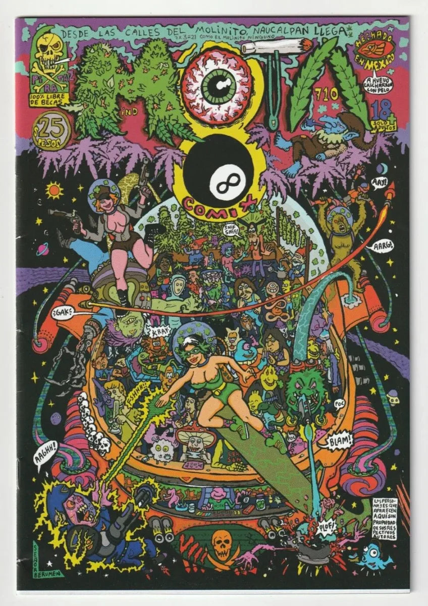 Mota #8 Revista Mexicana Muy Rara Solo 5000 Copias