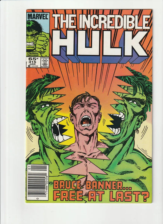 The Incredible Hulk 315 Marvel Comics 1986