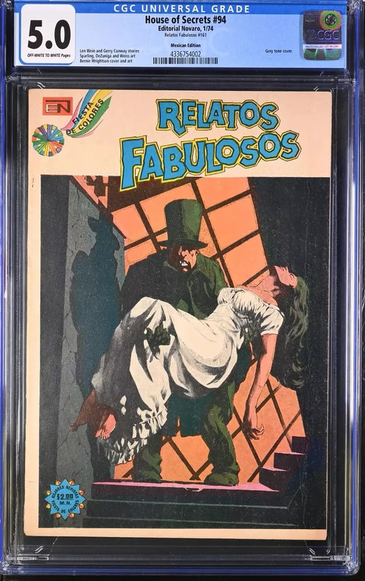 Relatos Fabulosos #161 Novaro 1974 Cgc 5.0