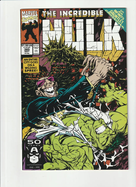 The Incredible Hulk 385 Marvel Comics 1991