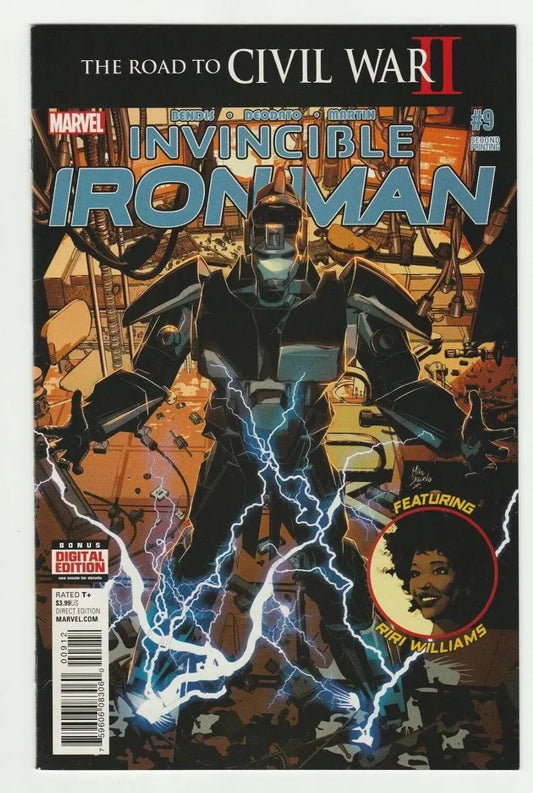 Invincible Iron Man #9 2nd Print 1st Appearance Riri Williams