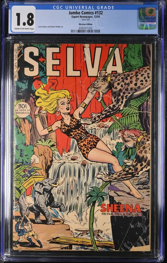 Selva #26 Cgc 1.8 Cómic Antiguo De 1954