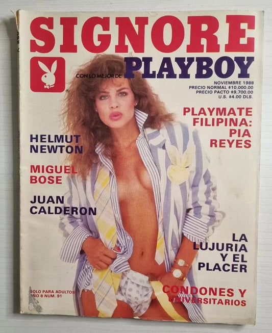 Signore Playboy Mexico Noviembre 1988