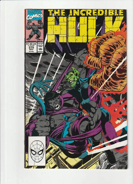 The Incredible Hulk 375 Marvel Comics 1990