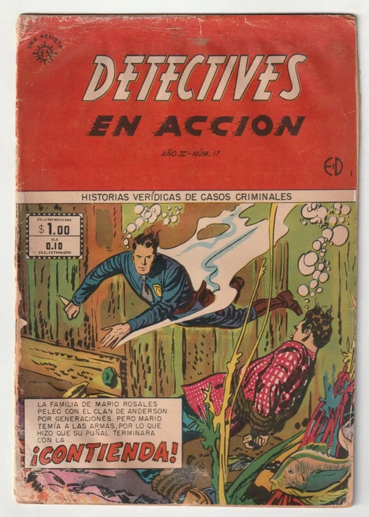 Detectives En Acción #17 Editora Sol Cómic Antiguo