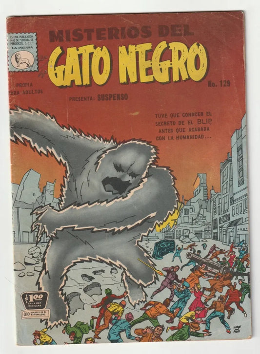 Misterios Del Gato Negro #129 La Prensa México Cómic Antiguo 1961