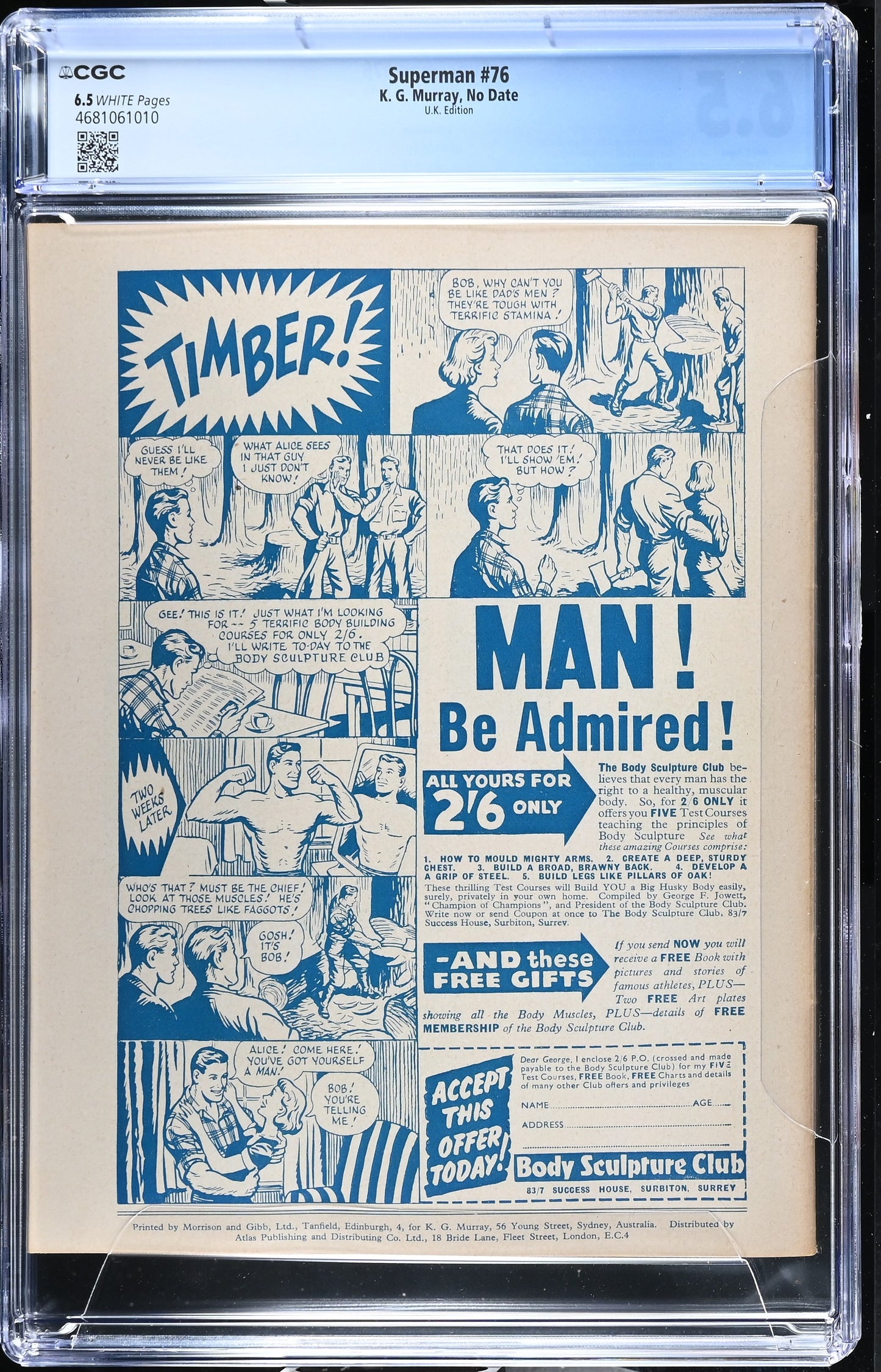 Superman #76 UK Edition