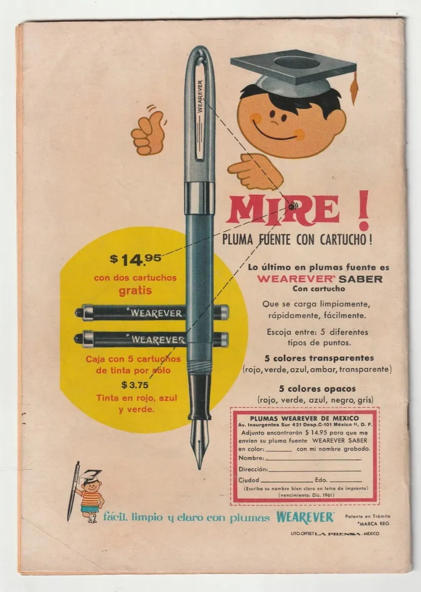 Misterios Del Gato Negro #137 La Prensa México Cómic Antiguo 1961