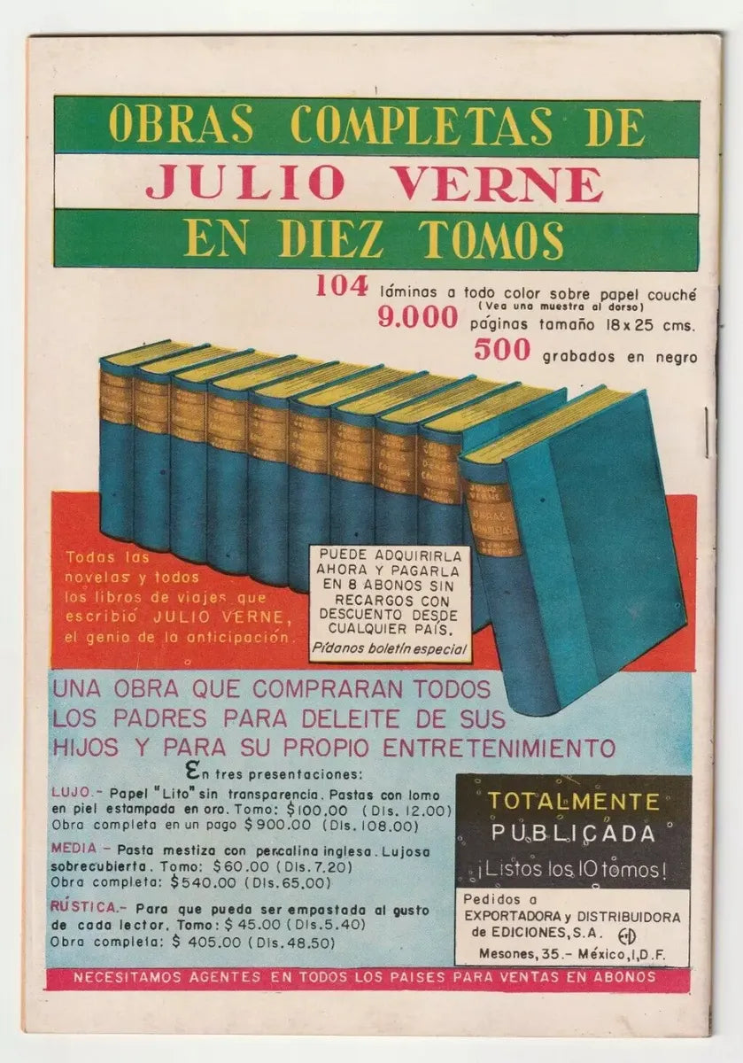 Historietas #550 Audacias Del Oeste Editorial Sol Cómic Antiguo