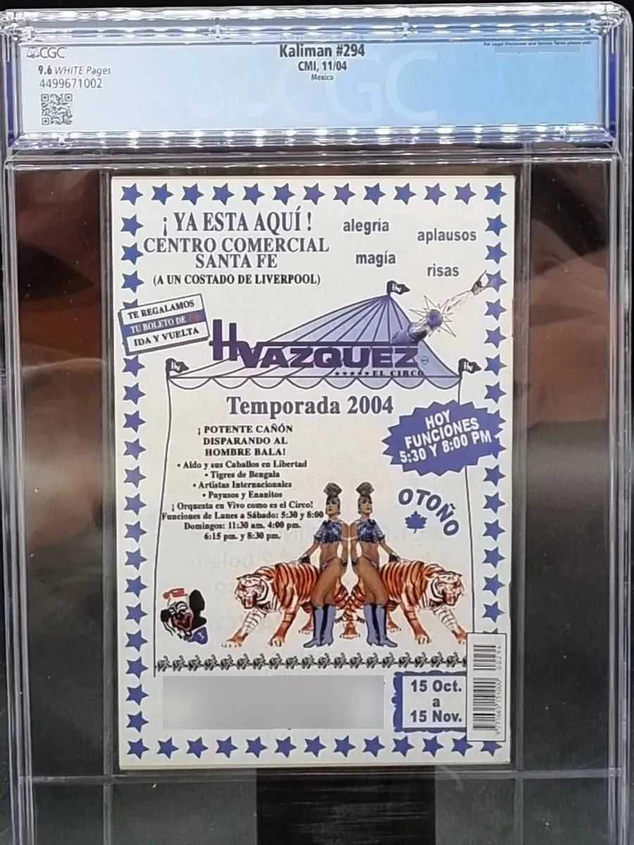 Kaliman #294 Portada Doctor Doom Cgc 9.6