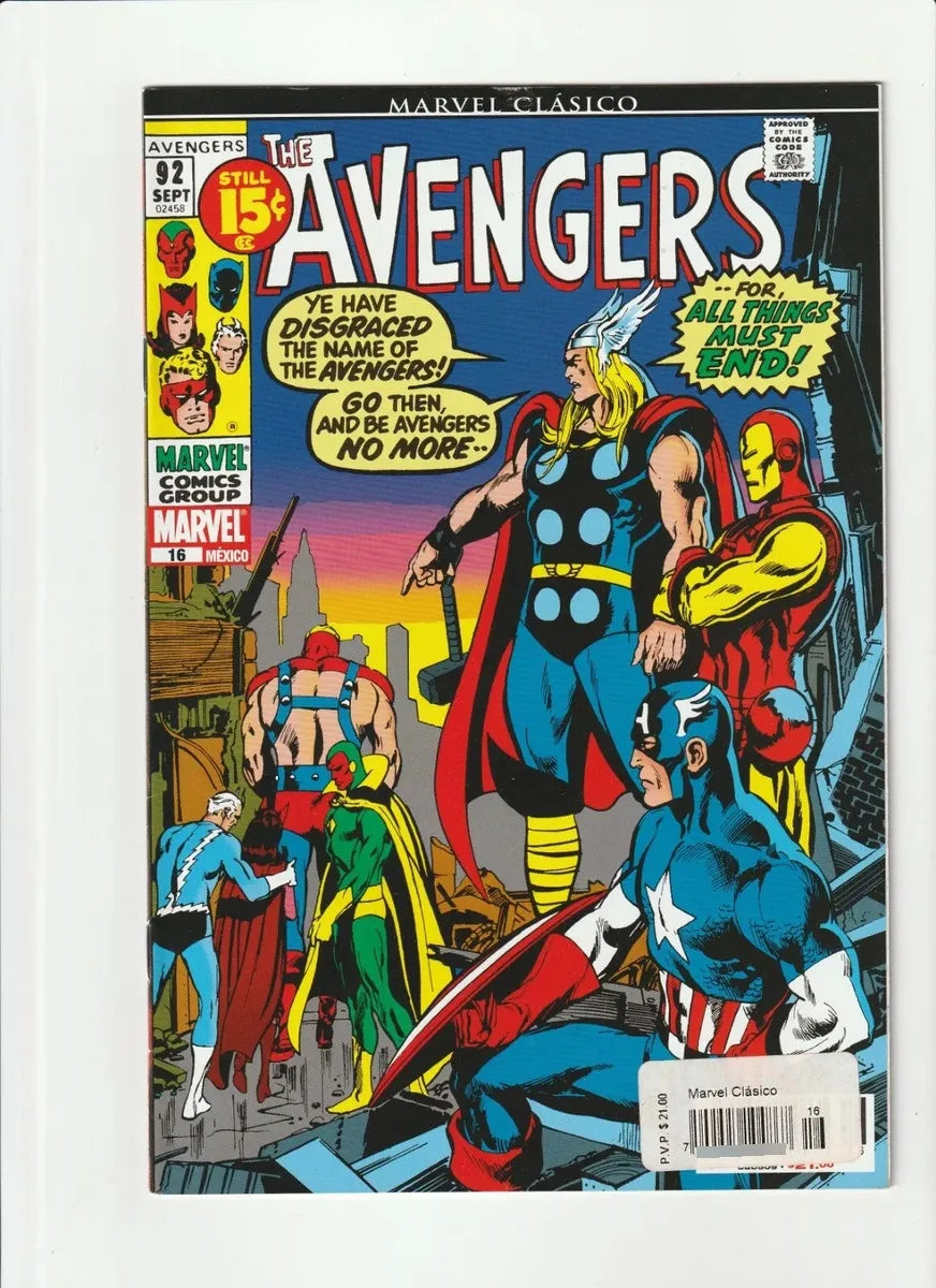 Avengers 89-97 Marvel Clásico Lote De 9 Cómics En Español