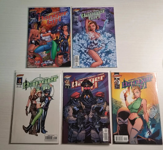Danger Girl #1 Al 5 Lote 5 Comics J Scott Campbell
