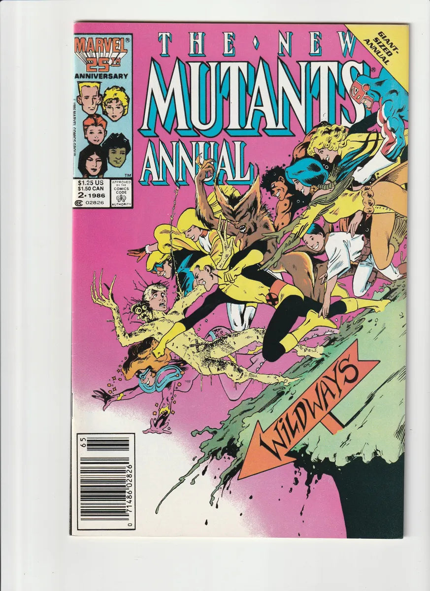 The New Mutants Annual #2 Newsstand 1st App Psylocke