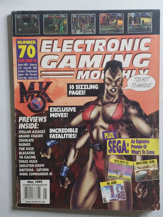 Electronic Gaming Montly #70 Mayo 1995 Mortal Kombat 3