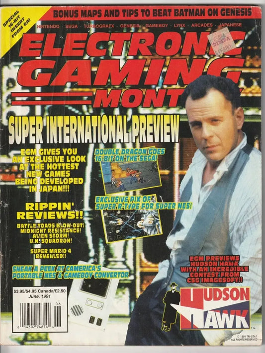 Electronic Gaming Montly #23 Junio 1991 Hudson Hawk