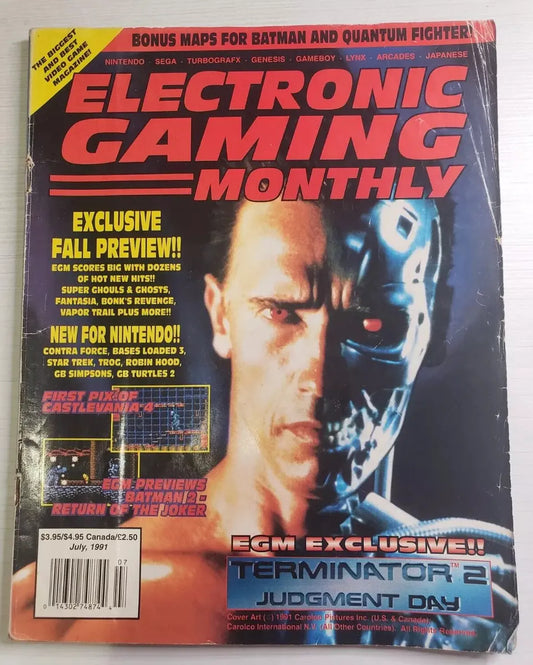 Electronic Gaming Montly #24 Julio 1991 Terminator 2