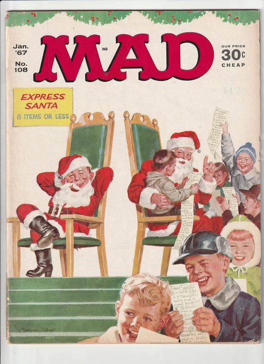 Mad #108 Enero 1967 Revista Antigua