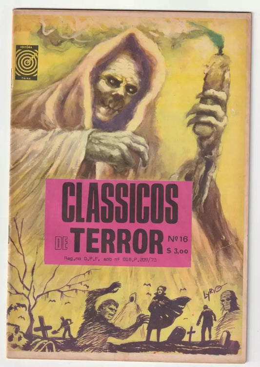 Classicos De Terror #16 Cómic Antiguo Brazileño