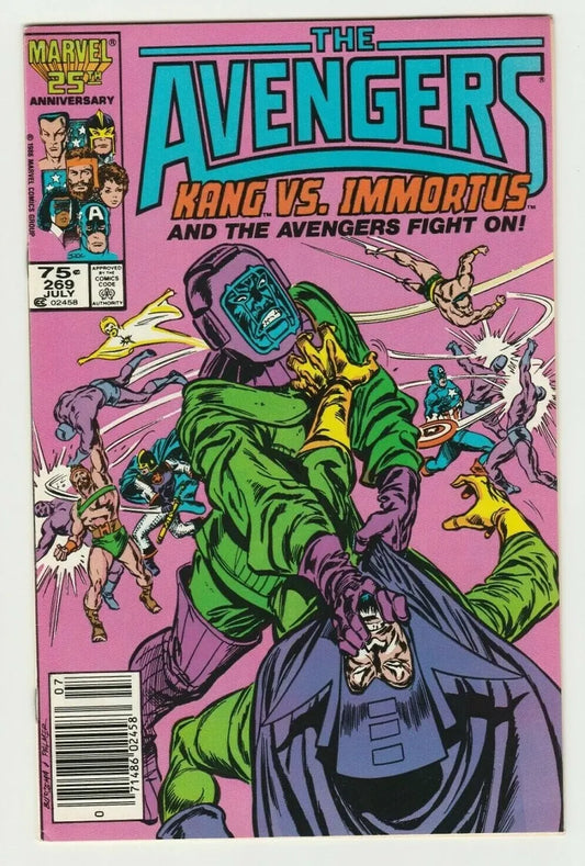 Avengers #269 Newsstand Edition Kang Vs Inmortus Marvel Comics
