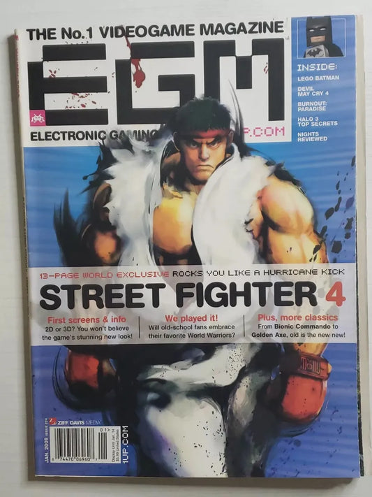 Electronic Gaming Montly #224 Enero 2008 Street Fighter 4