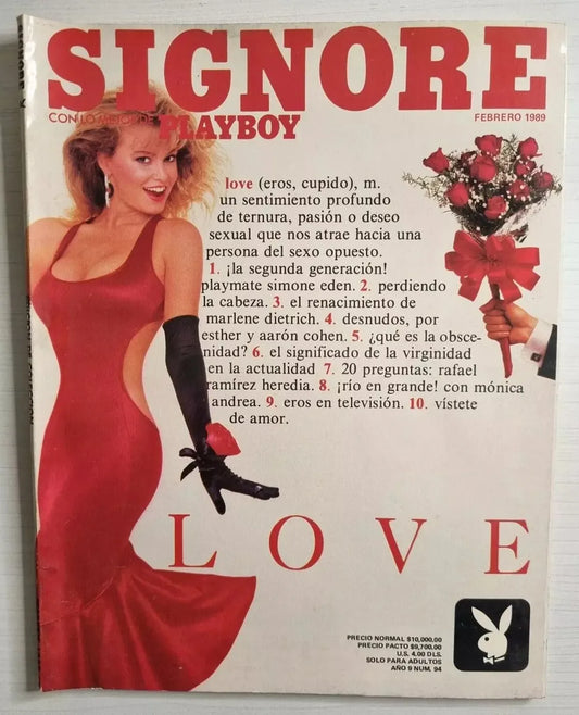 Signore Playboy Mexico Febrero 1989