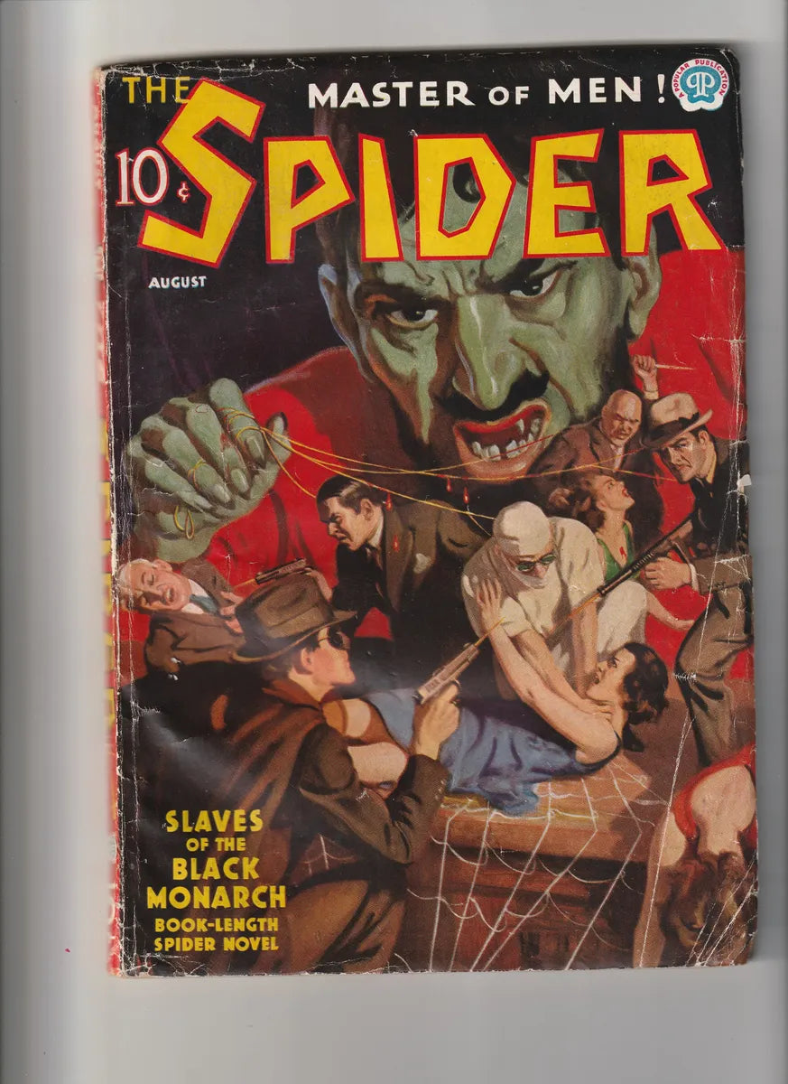 The Spider Pulp Agosto 1937 Pulp Antiguo