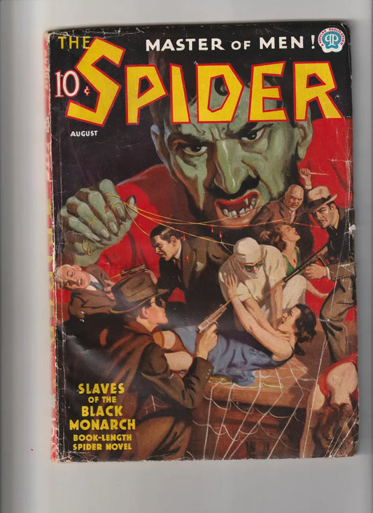 The Spider Pulp Agosto 1937 Pulp Antiguo