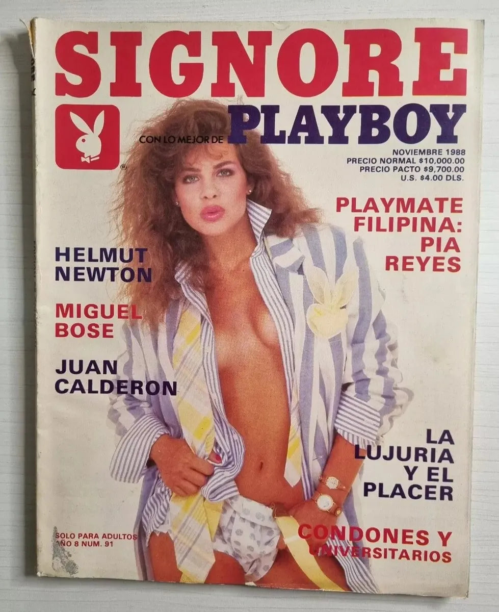 Signore Playboy Mexico Noviembre 1988