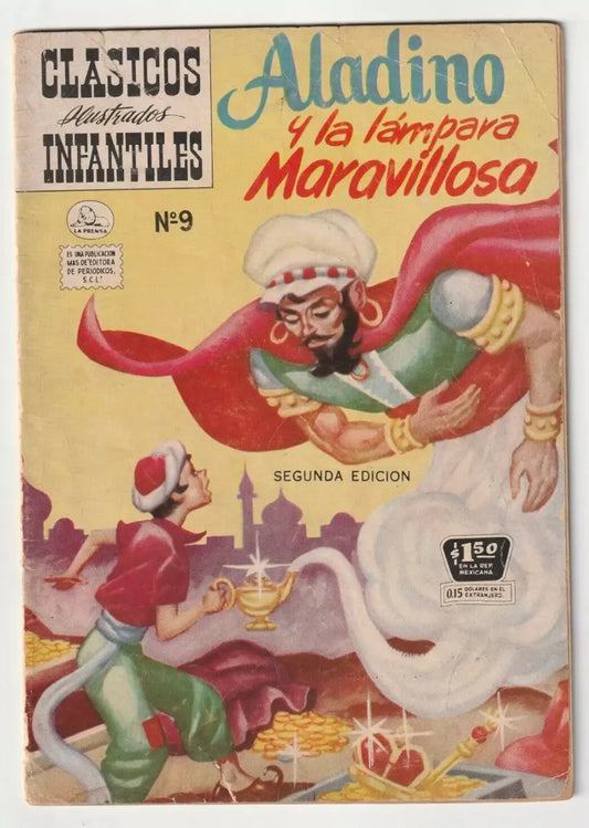 Clasicos Ilustrados Infantiles #9 Aladino Y La Lampara Maravillosa