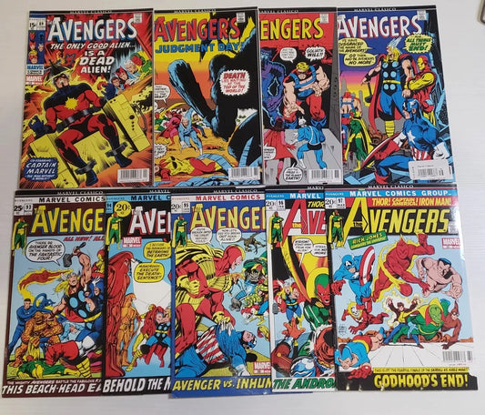 Avengers 89-97 Marvel Clásico Lote De 9 Cómics En Español