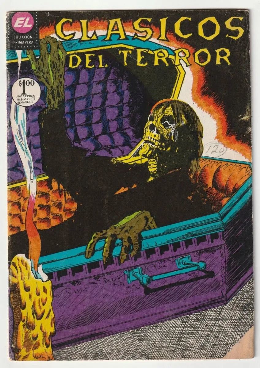 Clasicos Del Terror #34 Comic De Terror Antiguo