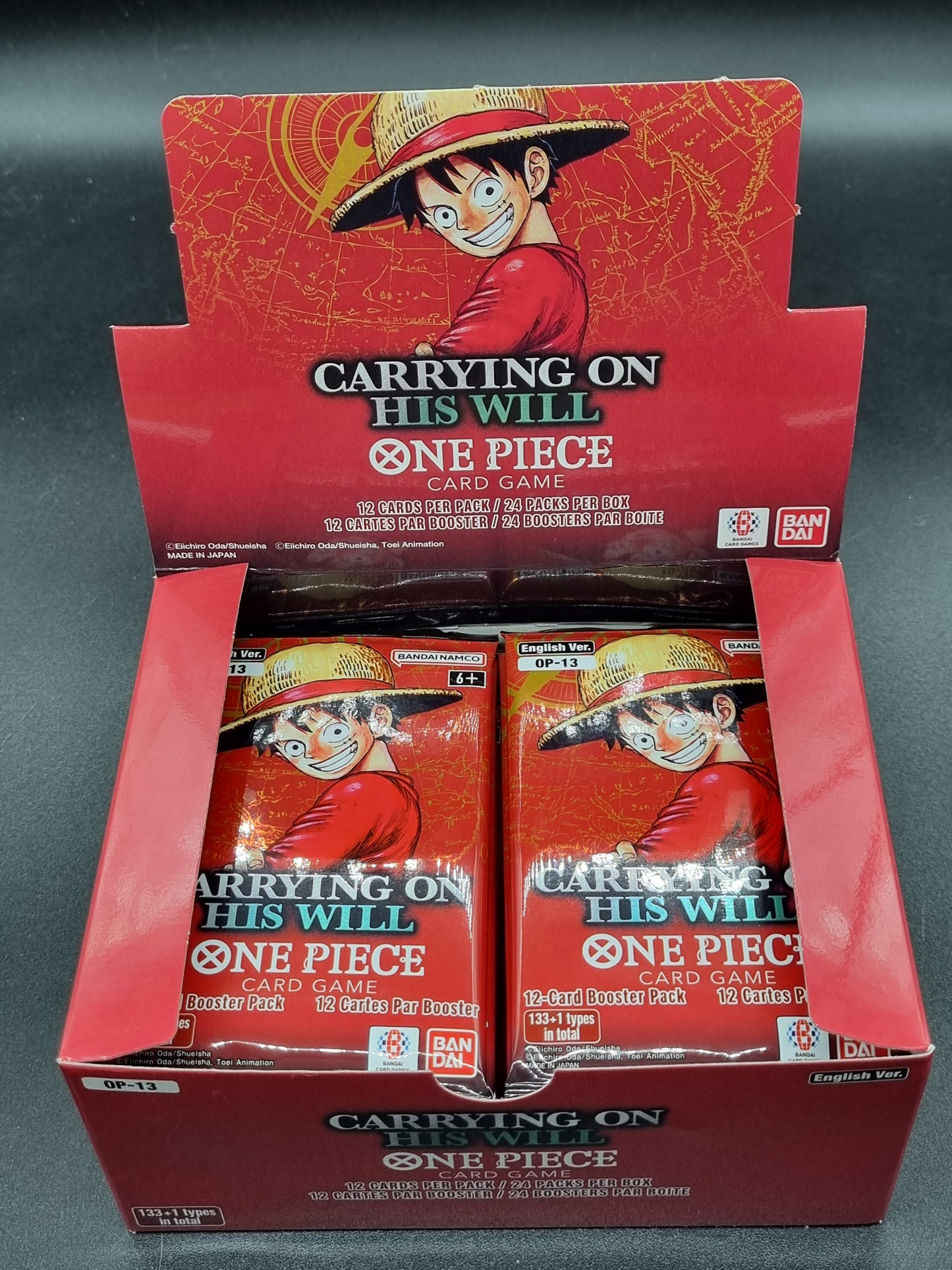 TCG One Piece OP-13 Carrying on His Will Booster Pack Sellado en Ingles