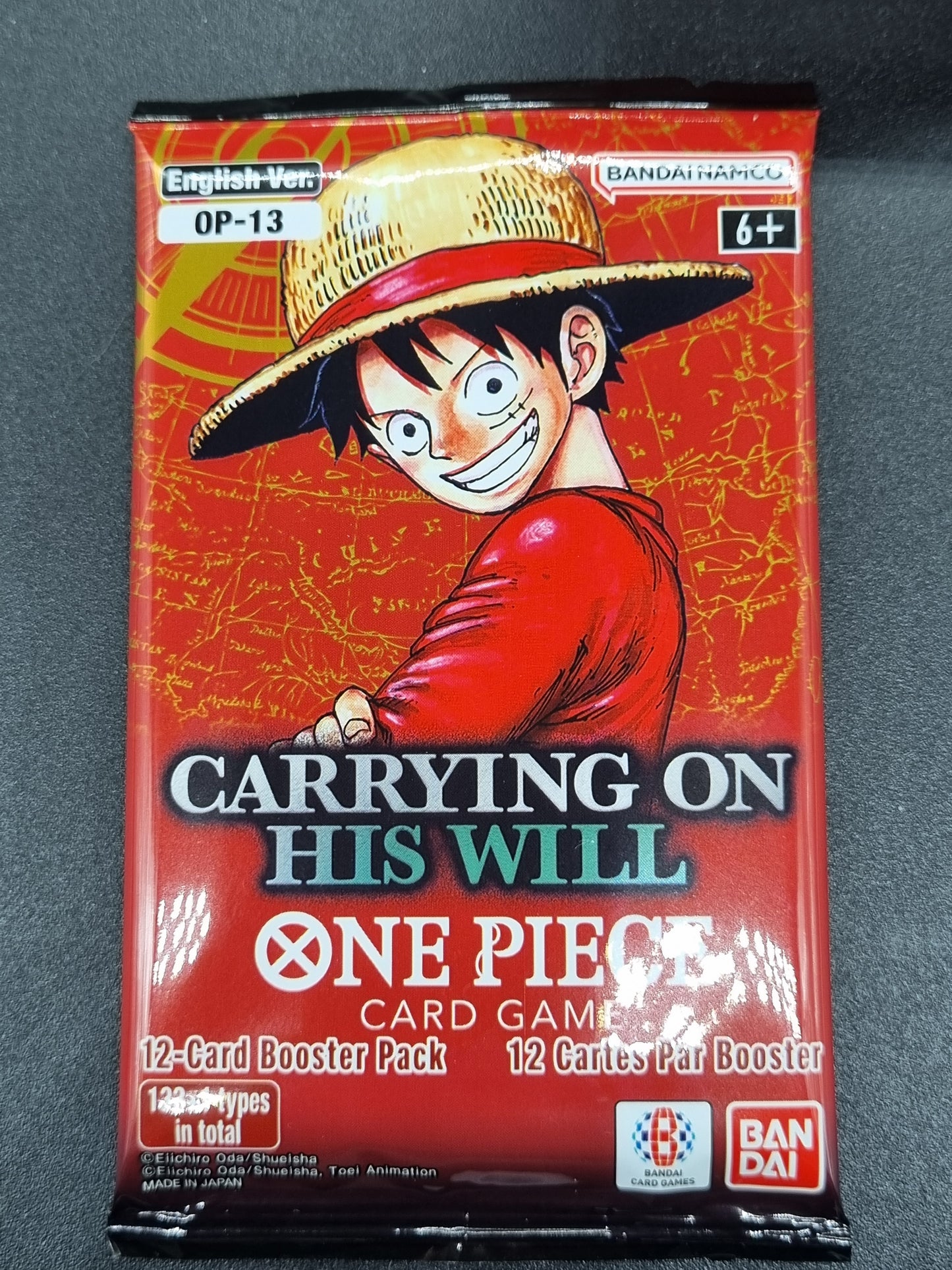 TCG One Piece OP-13 Carrying on His Will Booster Pack Sellado en Ingles