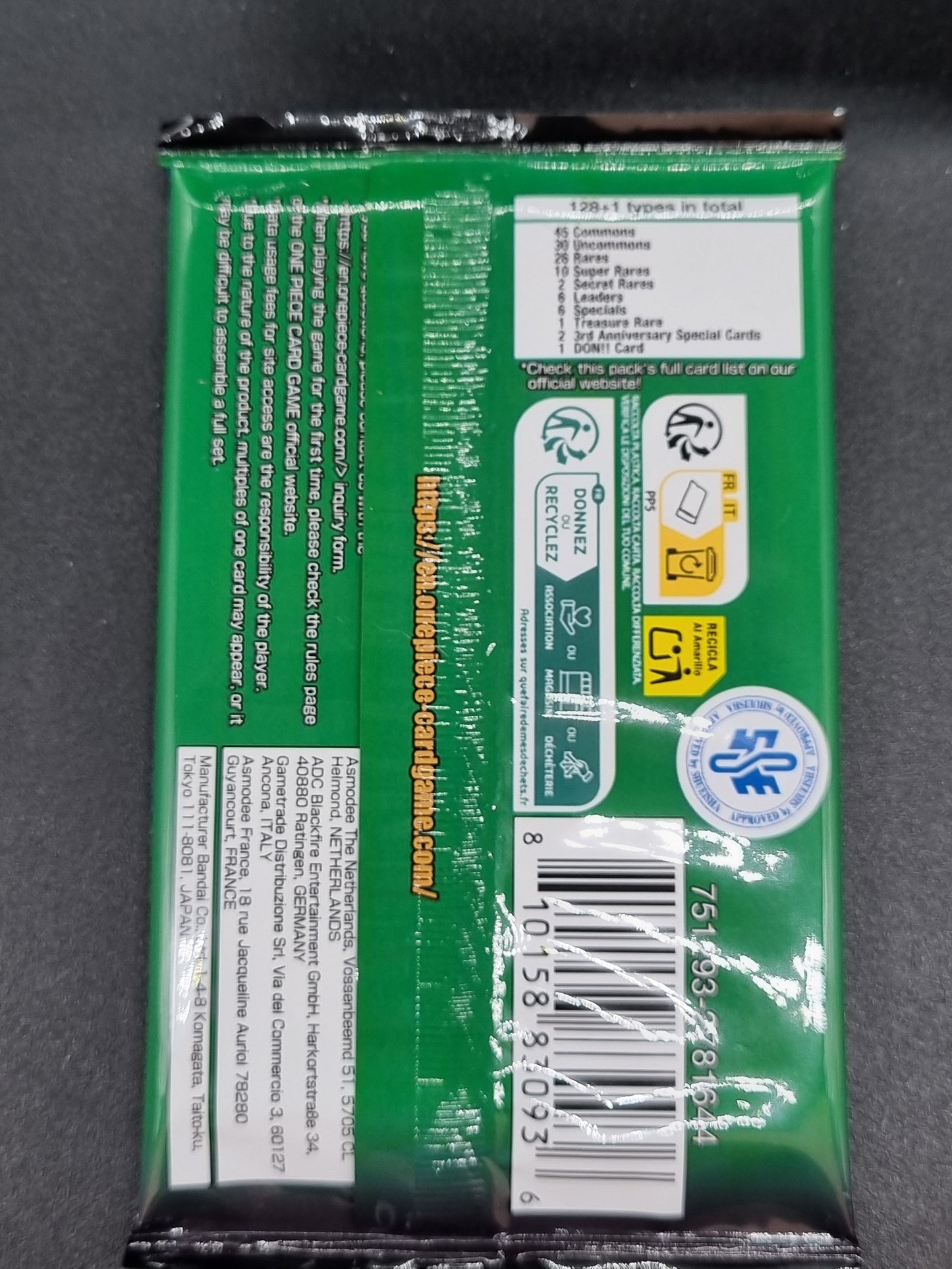 TCG One Piece OP-12 Legacy of the Master Booster Pack Sellado en Ingles