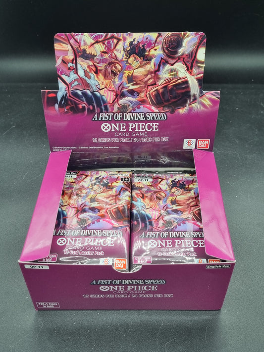 TCG One Piece OP-11 Fist of Divine Speed Booster Pack Sellado en Ingles