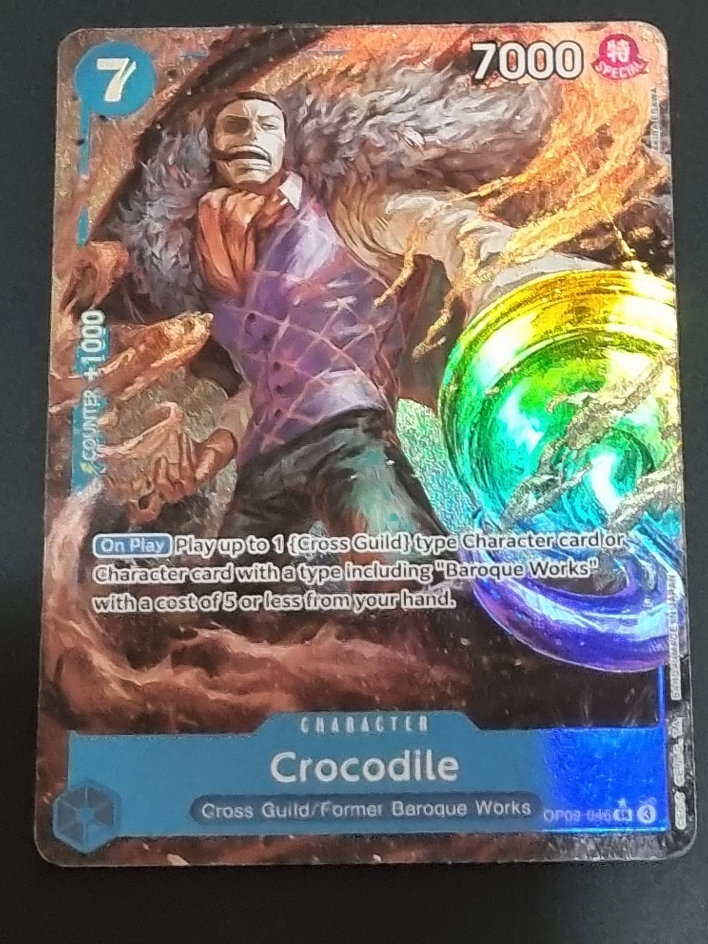 Tarjeta One Piece TCG Crocodile Alternate OP 09-046