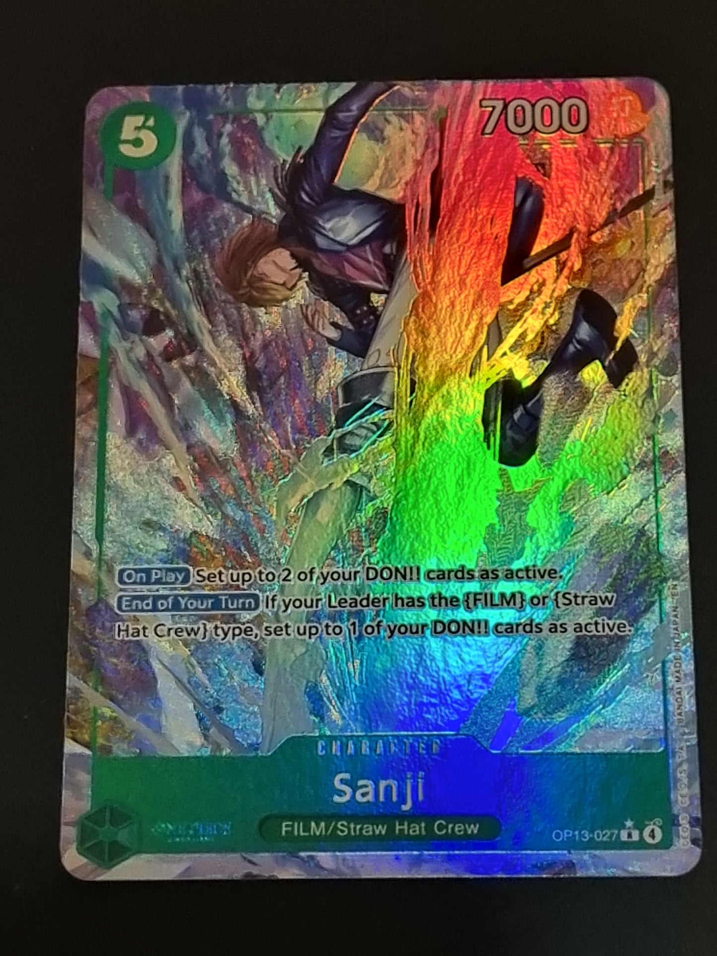 Tarjeta One Piece TCG Sanji Alternate OP 13-027