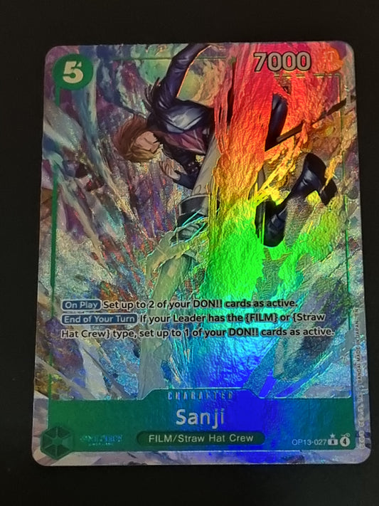 Tarjeta One Piece TCG Sanji Alternate OP 13-027
