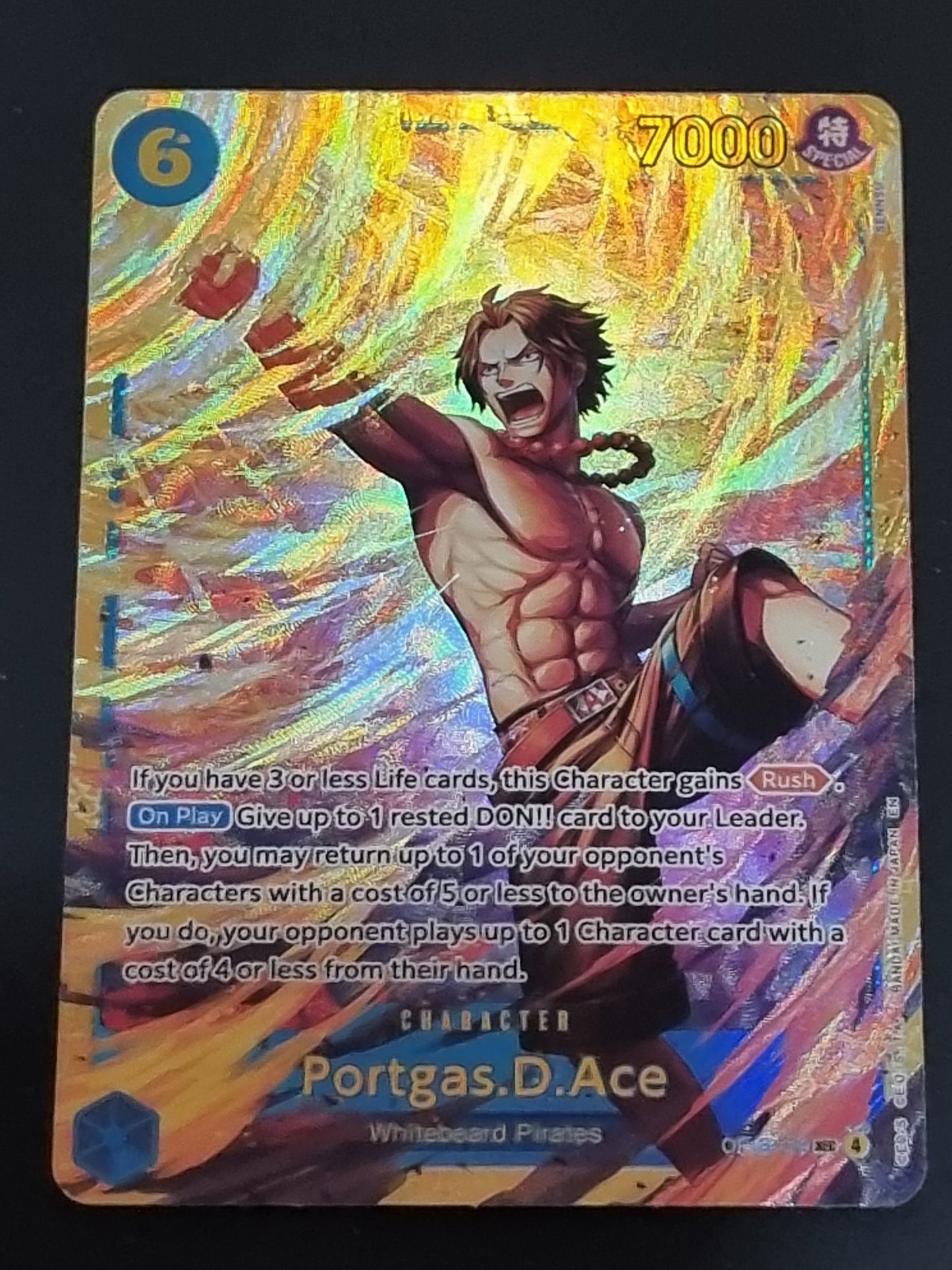 Tarjeta One Piece TCG Portgas D Ace SEC OP 13-119