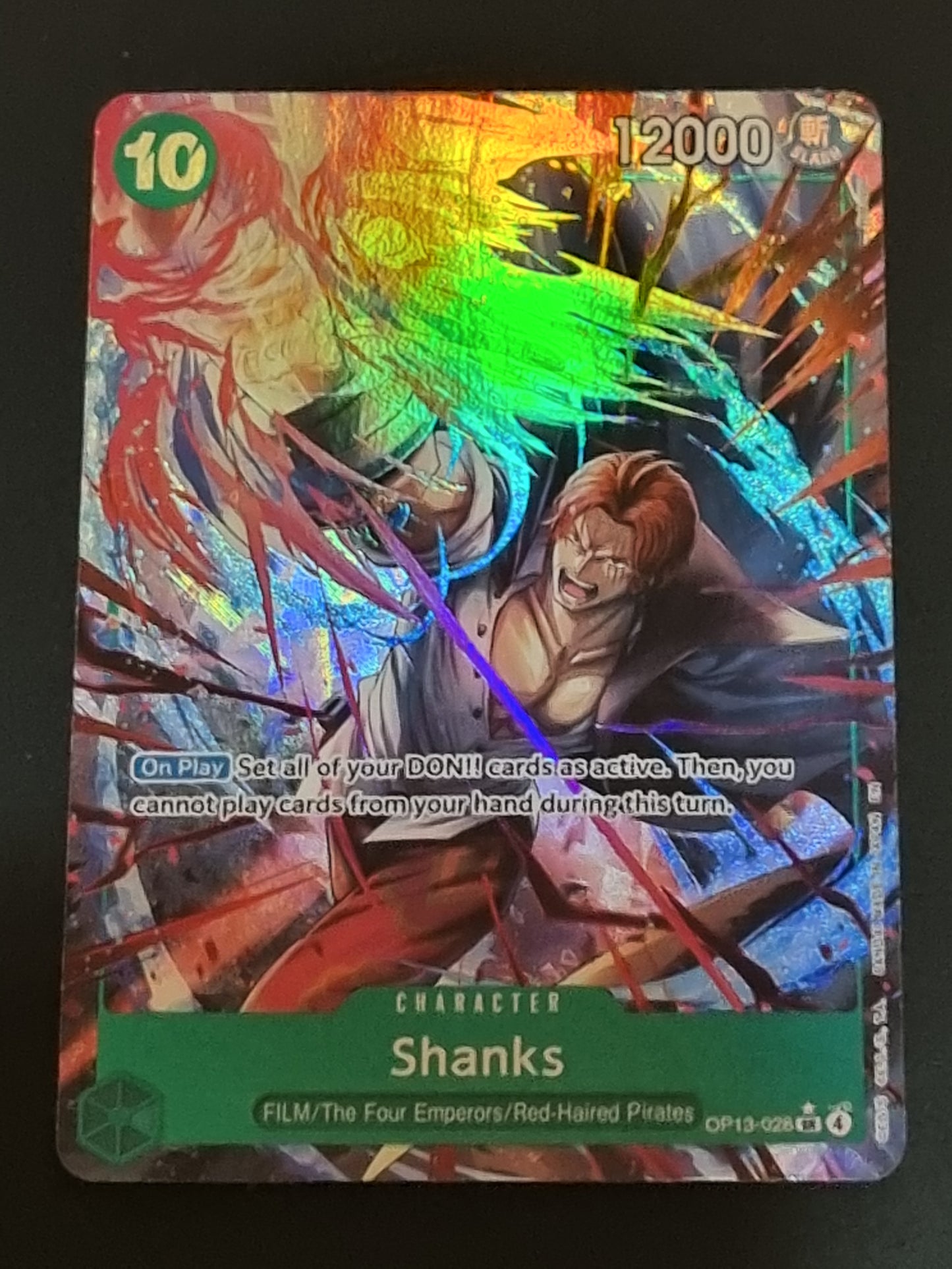 Tarjeta One Piece TCG Shanks Alternate OP13-028