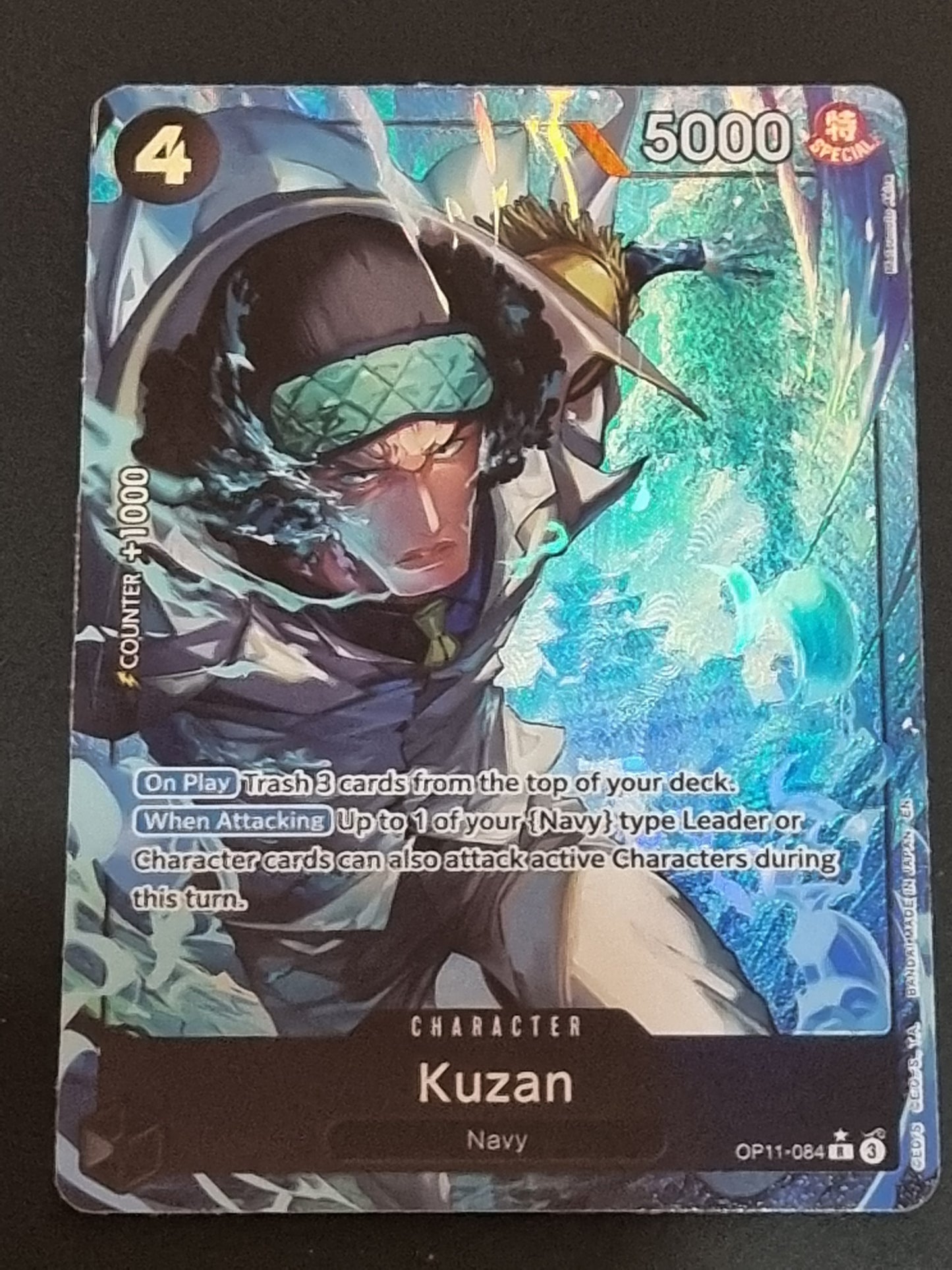 Tarjeta One Piece TCG Kuzan Alternate OP 11-084