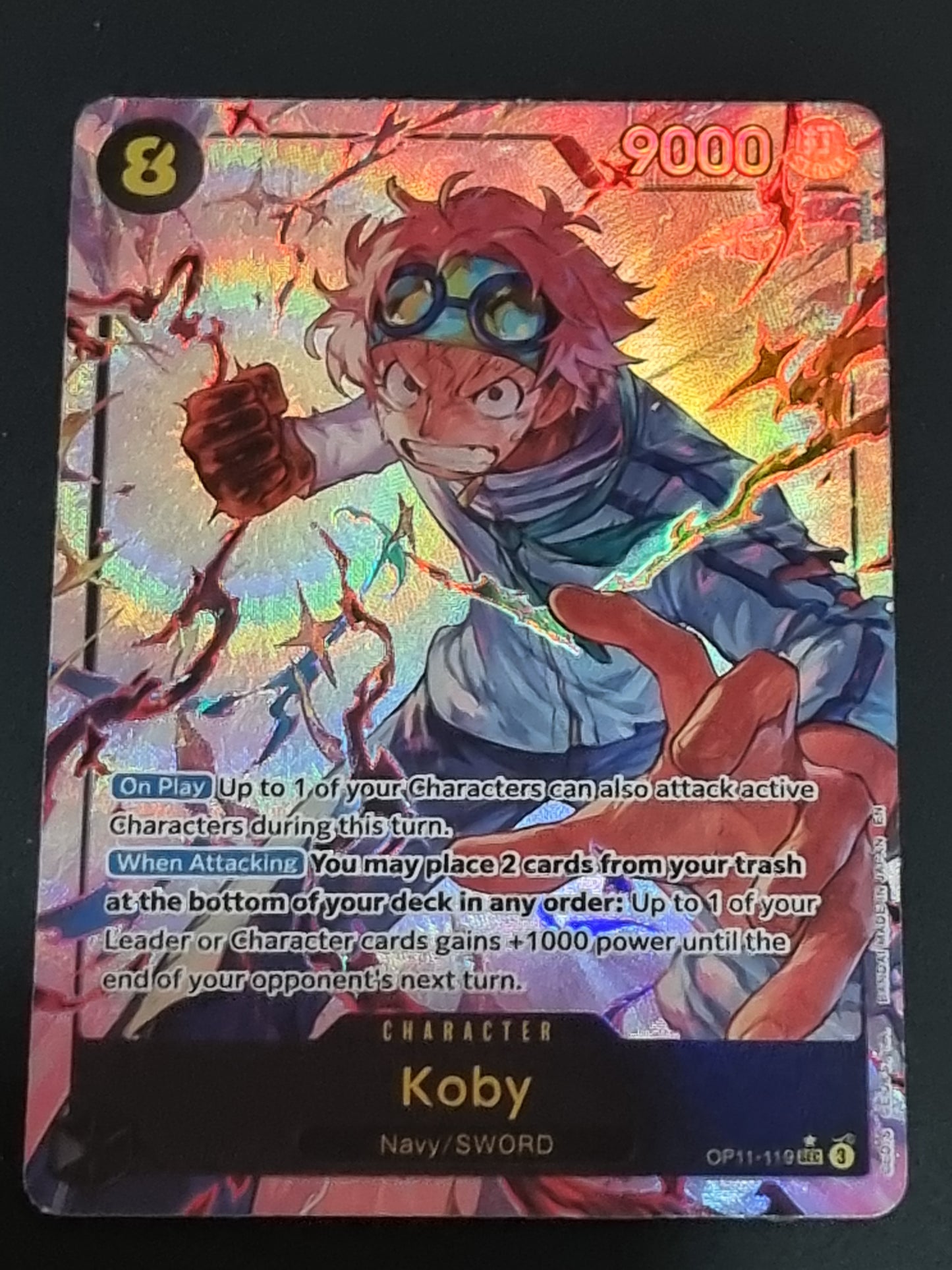 Tarjeta One Piece TCG Koby Alternate OP11-119