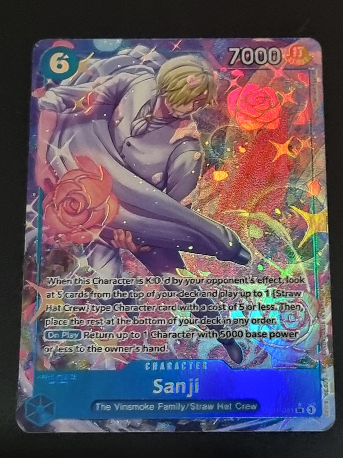 Tarjeta One Piece TCG Sanji Alternate OP 11-051